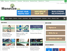 Tablet Screenshot of monetize.info